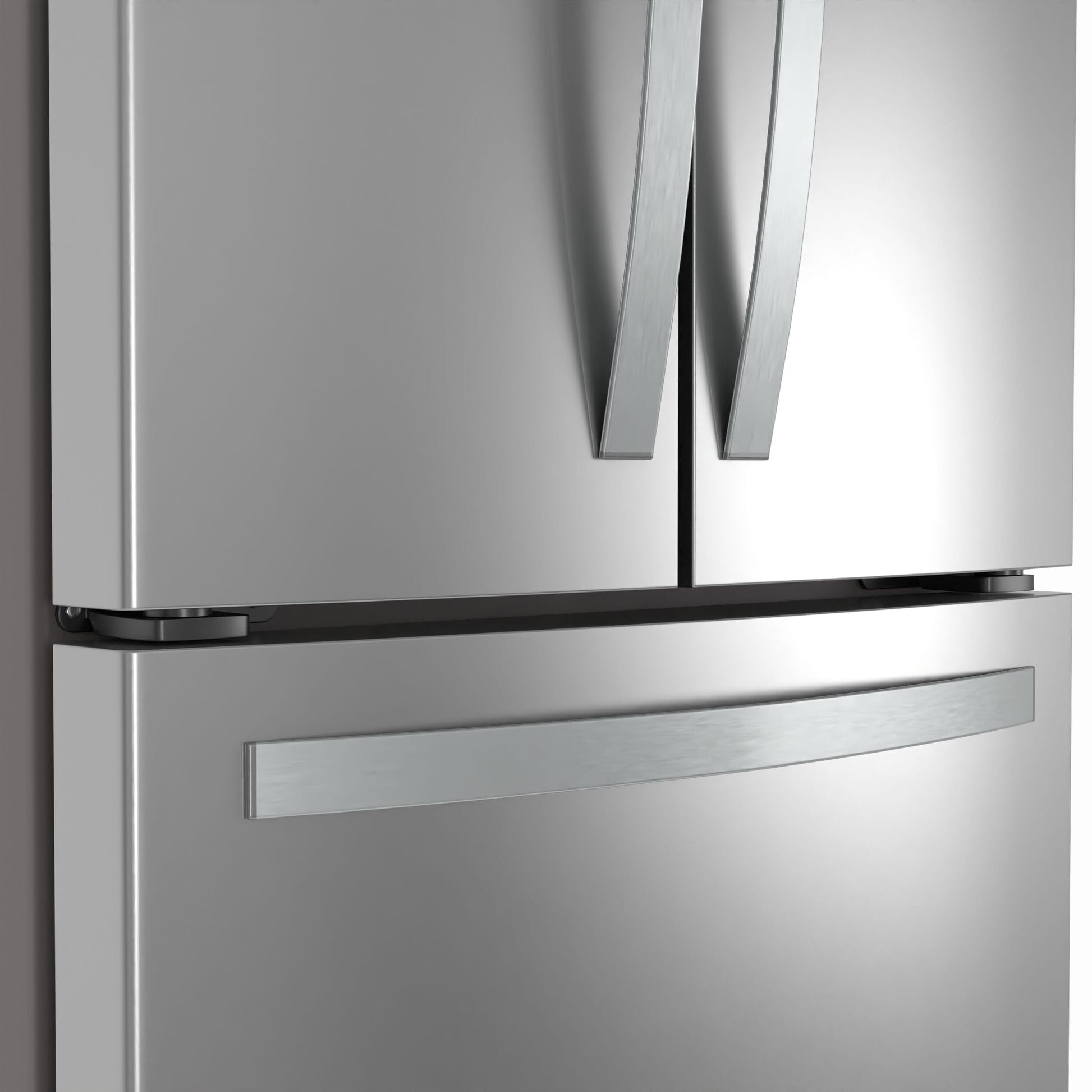 Whirlpool Standard-Depth 22.1-cu ft 3 -Door 35-in Wide French Door Refrigerator with Water Dispenser ( Stainless Steel ) ENERGY STAR Certified