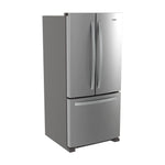 Whirlpool Standard-Depth 22.1-cu ft 3 -Door 35-in Wide French Door Refrigerator with Water Dispenser ( Stainless Steel ) ENERGY STAR Certified