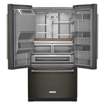 KitchenAid Standard-Depth 27-cu ft 3-Door 36-in French Door Refrigerator with Water and Ice Dispenser (Black), KRFF577KBS/03 *JR2511, Retail: $3,799.00, FINAL PRICE: $1,799.99 + TAX