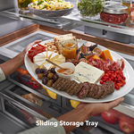 KitchenAid Standard-Depth 27-cu ft 3-Door 36-in French Door Refrigerator with Ice Maker with Water and Ice Dispenser (Stainless Steel with PrintShield Finish), KRFF577KPS/02 *JR2510, Retail: $3,699.00, FINAL PRICE: $1,799.99 + TAX