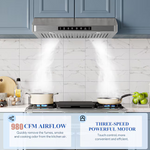 VIKIO 30-in Ducted 980-CFM Stainless Steel Under Cabinet Range Hood, VIKC0130S *JR2511, Retail: $304.00, FINAL PRICE: $179.99 + TAX