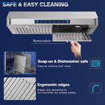 VIKIO 36-in Ducted 980-CFM Stainless Steel Under Cabinet Range Hood, VIKC0136S  RC11-36 #6507861 *JR2510, Retail: $357.00, FINAL PRICE: $199.99 + TAX