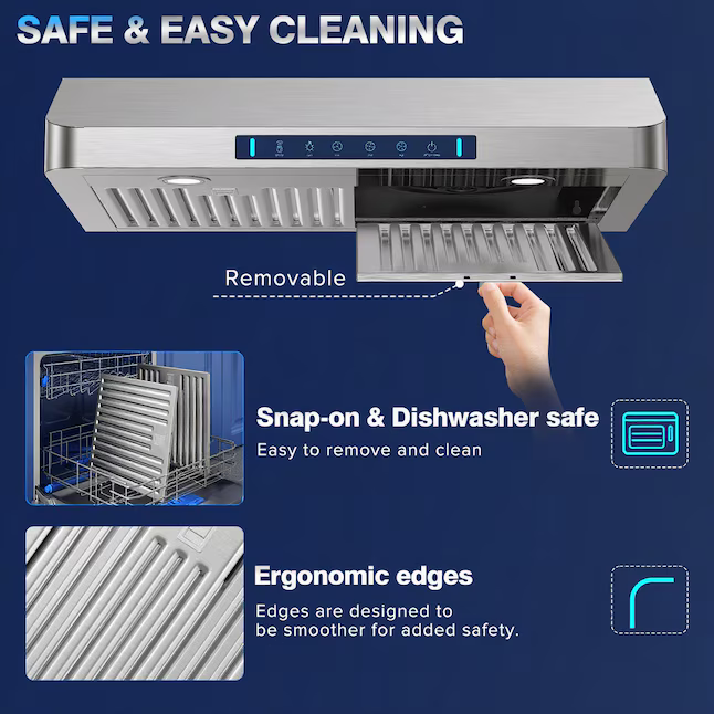 VIKIO 30-in Ducted 980-CFM Stainless Steel Under Cabinet Range Hood, VIKC0130S *JR2511, Retail: $304.00, FINAL PRICE: $179.99 + TAX