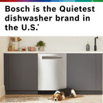 Bosch 100 Series 24-in Front Control Built-in Dishwasher ( Stainless Steel ) , PrecisionWash and PureDry , 48-Decibel