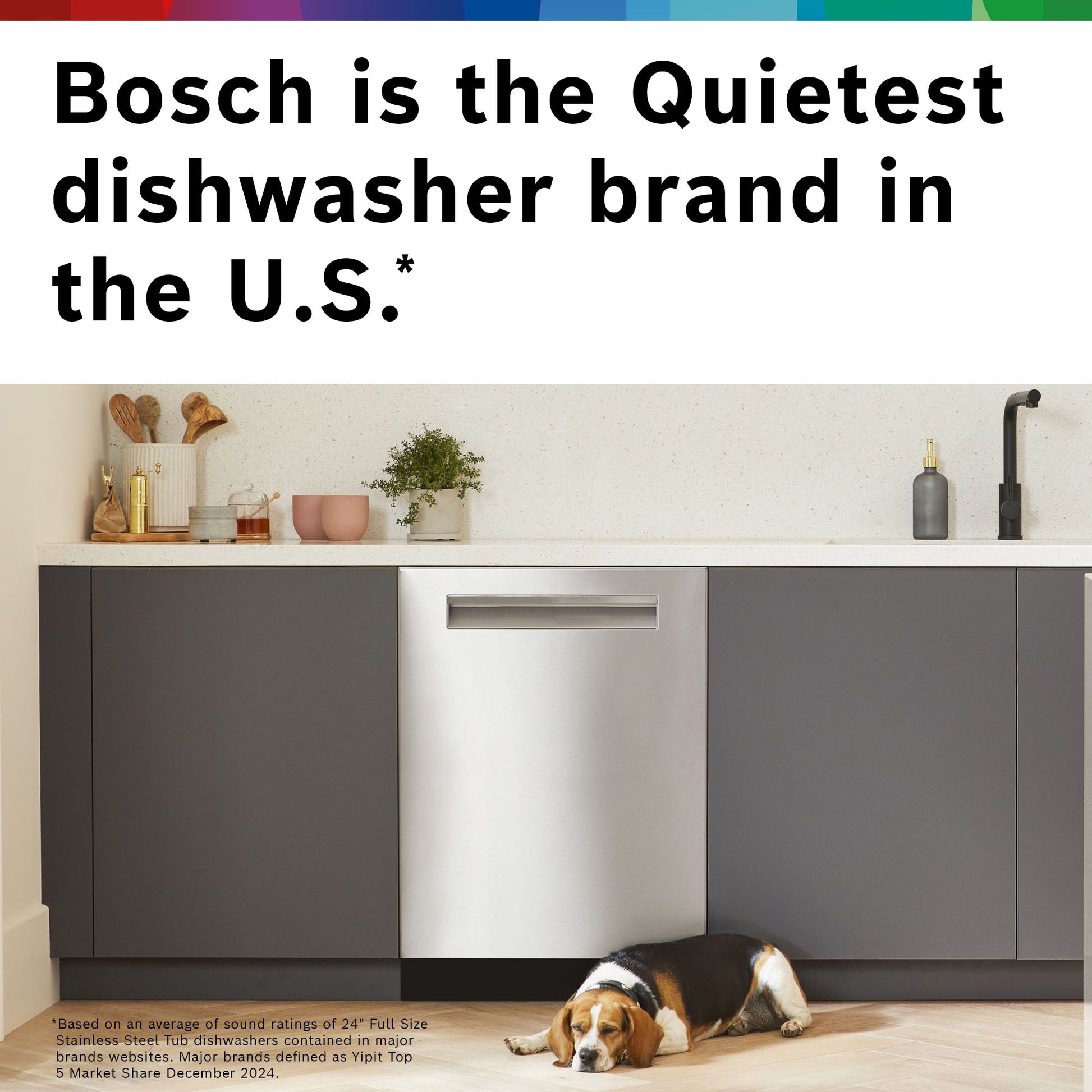 Bosch 100 Series 24-in Top Control Built-in Dishwasher ( Custom Panel Ready ) , PrecisionWash and Extra Dry Option , 48-Decibel