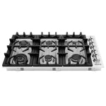 ZLINE KITCHEN & BATH Professional 36-in 6 burners Stainless steel Gas Cooktop
