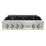 ZLINE KITCHEN & BATH Professional 36-in 6 burners Stainless steel Gas Cooktop