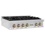 ZLINE KITCHEN & BATH Professional 36-in 6 burners Stainless steel Gas Cooktop