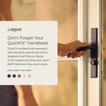 LARSON 80 Split Fullview (Tradewinds) Low-E 36-in x 81-in Brown Aluminum Reversible Hinge Storm