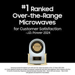 Samsung 2.1-cu ft Over-the-Range Microwave with Sensor Cooking ( White Glass )