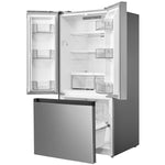 Midea Standard-Depth 18.4-cu ft 3 -Door 30-in Wide with Optional (sold separately) Ice Maker ( Stainless