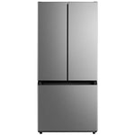 Midea Standard-Depth 18.4-cu ft 3 -Door 30-in Wide with Optional (sold separately) Ice Maker ( Stainless