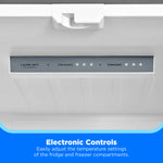 Midea Standard-Depth 18.4-cu ft 3 -Door 30-in Wide with Optional (sold separately) Ice Maker ( Stainless