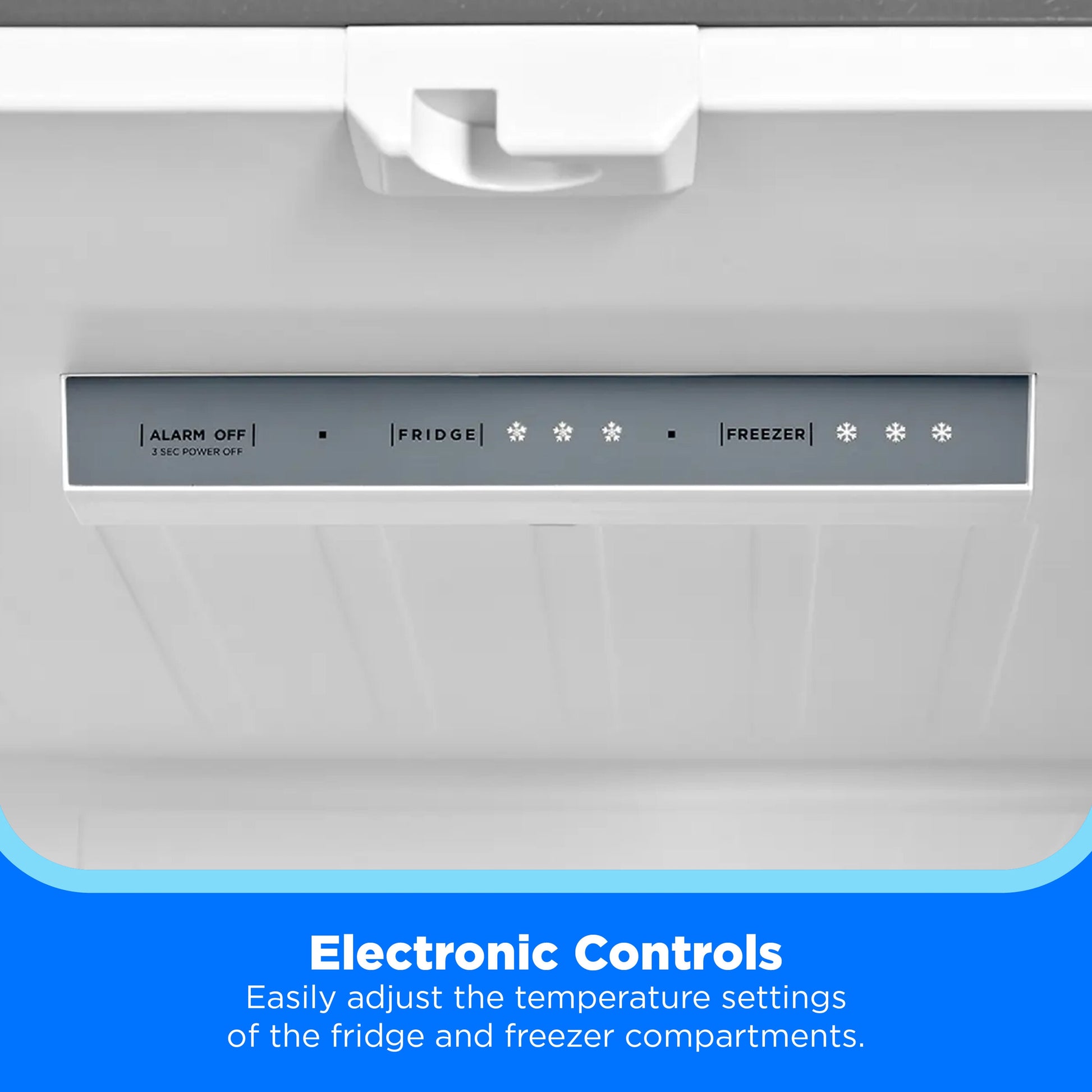 Midea Standard-Depth 18.4-cu ft 3 -Door 30-in Wide with Optional (sold separately) Ice Maker ( Stainless