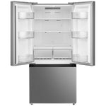 Midea Standard-Depth 18.4-cu ft 3 -Door 30-in Wide with Optional (sold separately) Ice Maker ( Stainless