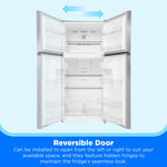 Midea Fingerprint Resistant 18.1-cu ft Standard-Depth 30-in Wide Top-Freezer Refrigerator ( Stainless Steel ) Garage Ready ENERGY STAR Certified