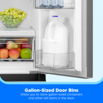 Midea Standard-Depth 18.4-cu ft 3 -Door 30-in Wide with Optional (sold separately) Ice Maker ( Stainless