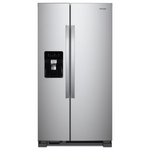 Whirlpool 24.6-cu ft Standard-Depth 36-in Wide Side-by-Side Refrigerator with Ice Maker + Water and Ice Dispenser (Fingerprint Resistant Stainless Finish), WRS315SDHZ/19 *JR2510, Retail: $1,699.00, FINAL PRICE: $799.99 + TAX
