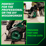 Metabo HPT Multi-Volt 36-volt 4 -Amp 7-1/4-in Brushless Hybrid Capable Cordless Circular Saw (Battery Included and Charger Included), C3607DWAM *JR2511, Retail: $389.00, FINAL PRICE: $199.99 + TAX
