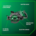Metabo HPT Multi-Volt 36-volt 4 -Amp 7-1/4-in Brushless Hybrid Capable Cordless Circular Saw (Battery Included and Charger Included), C3607DWAM *JR2511, Retail: $389.00, FINAL PRICE: $199.99 + TAX