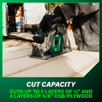 Metabo HPT Multi-Volt 36-volt 4 -Amp 7-1/4-in Brushless Hybrid Capable Cordless Circular Saw (Battery Included and Charger Included), C3607DWAM *JR2511, Retail: $389.00, FINAL PRICE: $199.99 + TAX