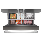 KitchenAid Counter-Depth 24.3-cu ft 3 -Door 36-in Wide French Door Refrigerator with Ice Maker with Water Dispenser ( PrintShield Stainless ) ENERGY STAR Certified