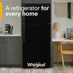 Whirlpool 14.3-cu ft Top-Freezer Refrigerator (Black), WRT314TFDB/03 *JR2509, Retail: $749.00, FINAL PRICE: $429.99 + TAX