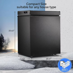 Antarctic Star 1.8 Cu Ft Black Deep Chest Freezer, D5850H-BLACK *JR2512, Retail: $316.65, FINAL PRICE: $149.99 + TAX