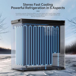 Antarctic Star 1.8 Cu Ft Black Deep Chest Freezer, D5850H-BLACK *JR2512, Retail: $316.65, FINAL PRICE: $149.99 + TAX