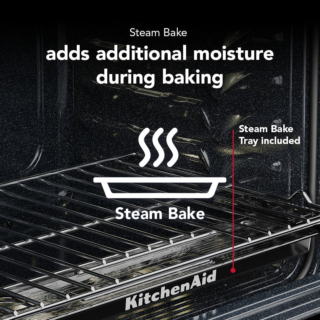 KitchenAid 30-in 5 burners 5-cu ft Air Fry Convection Oven Slide-In Natural Gas Range ( Fingerprint Resistant Stainless Steel )