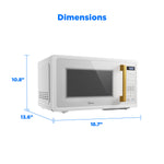 Midea 0.9-cu ft 900 -Watt Countertop Microwave ( Milkshake )