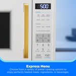 Midea 0.9-cu ft 900 -Watt Countertop Microwave ( Milkshake )