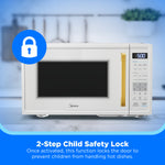 Midea 0.9-cu ft 900 -Watt Countertop Microwave ( Milkshake )
