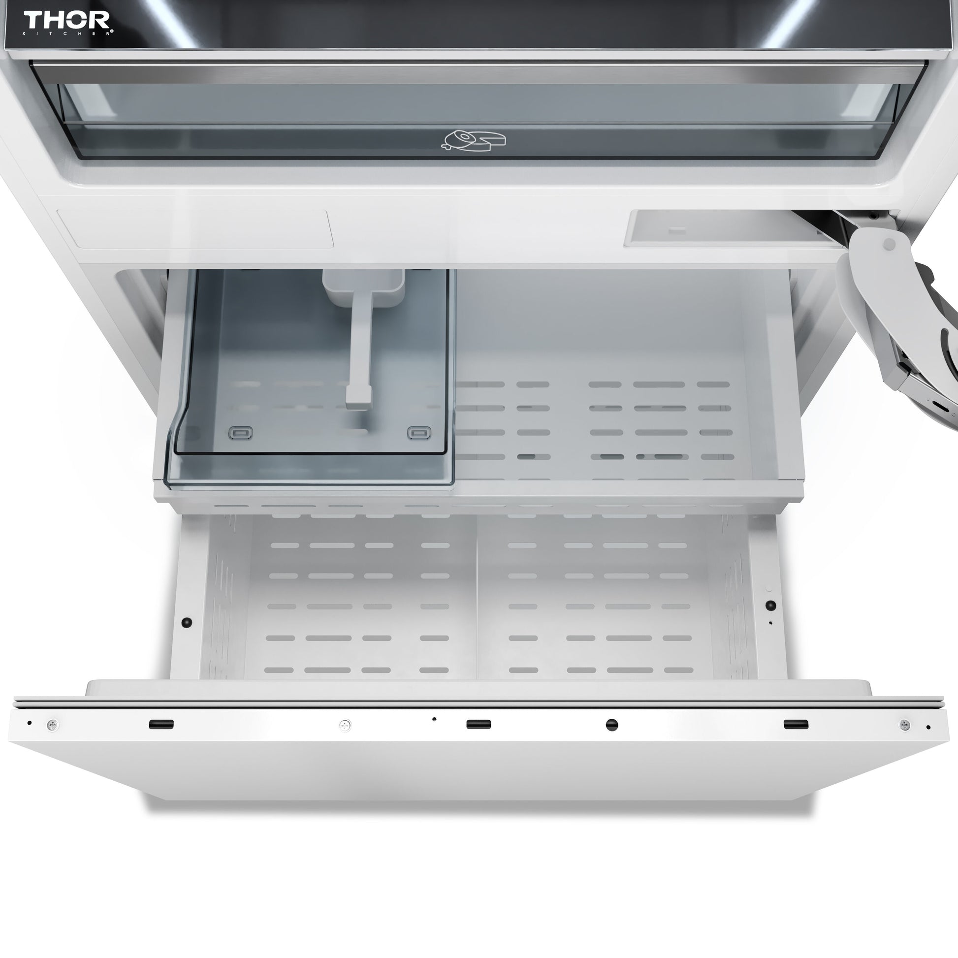 Thor Kitchen X Series 16.1-cu ft Counter-Depth 30-in Wide Built-In Bottom-Freezer Refrigerator with Ice Maker ( Custom panel ready ) ENERGY, XRF3016BBP, FINAL PRICE: $4,399.99 + TAX