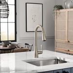 Moen Georgene Spot Resist Stainless Single Handle Deck-mount Pull-down Kitchen Faucet with Sprayer (Includes Deck Plate)