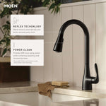 Moen Georgene Spot Resist Stainless Single Handle Deck-mount Pull-down Kitchen Faucet with Sprayer (Includes Deck Plate)
