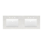 Style Selections Premium Cultured Marble Vanity Tops 61-in Winter Sky Cultured Marble Double Sink