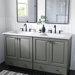 Style Selections Premium Cultured Marble Vanity Tops 61-in Winter Sky Cultured Marble Double Sink
