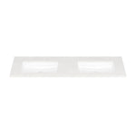Style Selections Premium Cultured Marble Vanity Tops 61-in Winter Sky Cultured Marble Double Sink