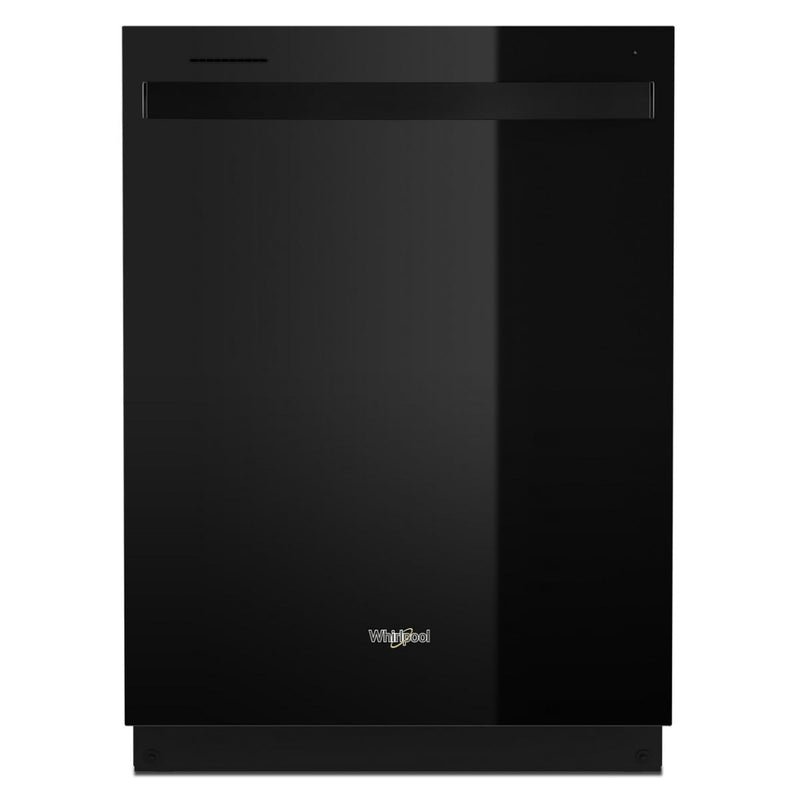 Whirlpool Eco Series 24-in Top Control Built-in Dishwasher ( Black ) With Third Rack, Sensor Cycle with AI Intelligent Wash, Soak and Clean , 47-Decibel