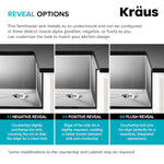 Kraus Standart PRO Farmhouse apron front 33-in x 21-in Stainless steel Single bowl 16 -Gauge Kitchen Sink,  KHF410-33, FINAL PRICE: $349.99 + TAX