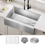 Kraus Standart PRO Farmhouse apron front 33-in x 21-in Stainless steel Single bowl 16 -Gauge Kitchen Sink,  KHF410-33, FINAL PRICE: $349.99 + TAX