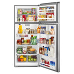 Whirlpool Flexible Storage Bin 17.6-cu ft Standard-Depth 28-in Wide Top-Freezer Refrigerator ( Monochromatic