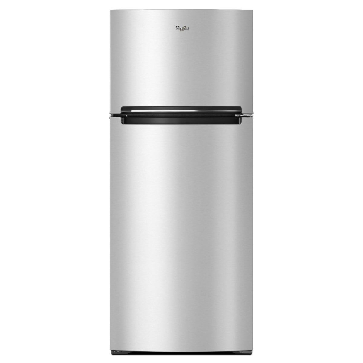 Whirlpool Flexible Storage Bin 17.6-cu ft Standard-Depth 28-in Wide Top-Freezer Refrigerator ( Monochromatic