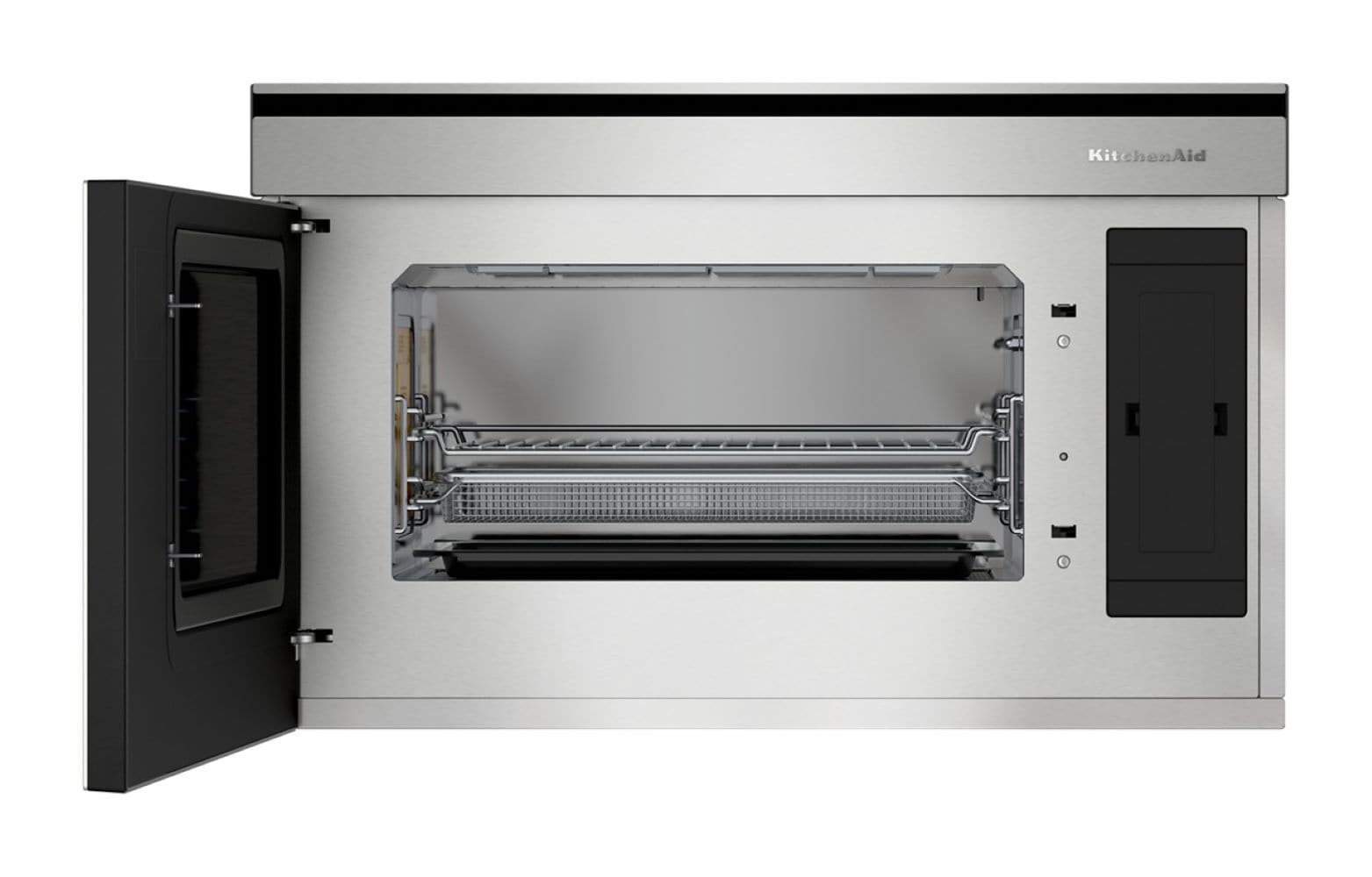 KitchenAid 1.1-cu ft 950 -Watt 29.87-in Air Fry Built-In Microwave (PrintShield Stainless)