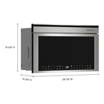 KitchenAid 1.1-cu ft 950 -Watt 29.87-in Air Fry Built-In Microwave (PrintShield Stainless)
