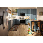 Whirlpool 30-in Glass Top 4 burners 5.3-cu ft Slide-In Electric Range ( Stainless Steel )