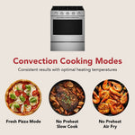 KitchenAid 30-in 5 burners 5-cu ft Air Fry Convection Oven Slide-In Natural Gas Range ( Fingerprint Resistant Stainless Steel )
