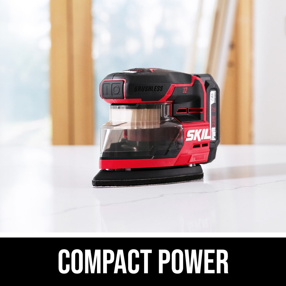SKIL 12-Volts Brushless Detail Cordless Sander with Dust Management