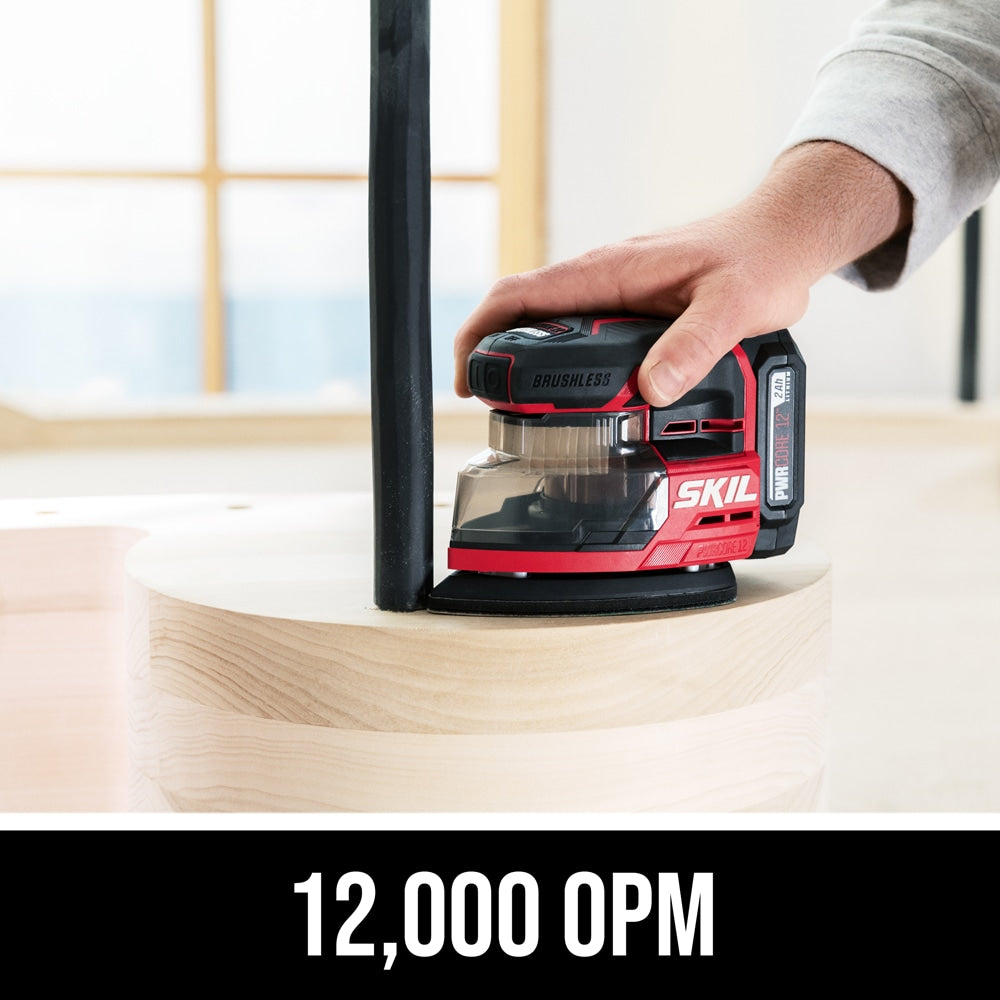SKIL 12-Volts Brushless Detail Cordless Sander with Dust Management